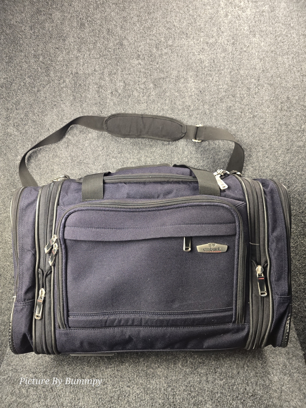 Embark Navy Blue Soft Sided Travel Bag.